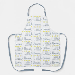 Bridal & Wedding Party 5 Star Sister of Bride Apron