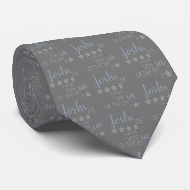 Bridal & Wedding Party 5 Star Son of Bride Tie (Rolled)