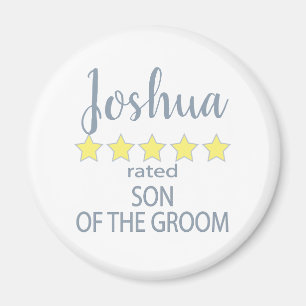 Bridal & Wedding Party 5 Star Son of Groom Magnet