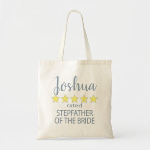 Bridal & Wedding Party 5 Star Stepfather of Bride Tote Bag