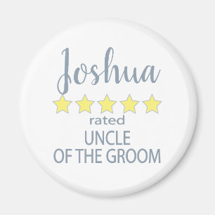 Bridal & Wedding Party 5 Star Uncle of Groom Magnet