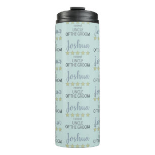 Bridal & Wedding Party 5 Star Uncle of Groom Thermal Tumbler