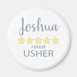 Bridal & Wedding Party 5 Star Usher Magnet