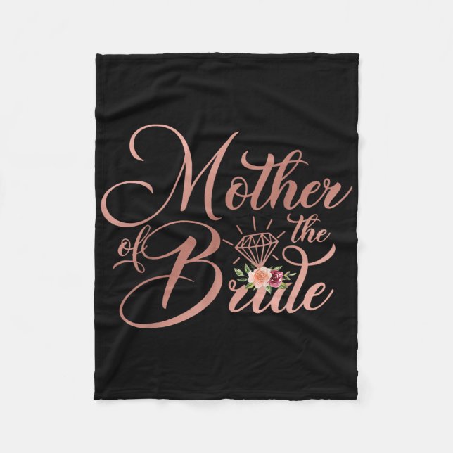 Bridal Wedding Shower Gift Mum Mother Of The Bride Fleece Blanket (Front)