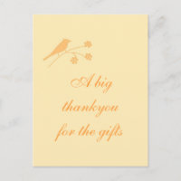 Bridal/wedding Thank you card, customisable.