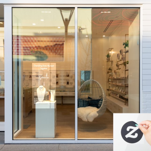 Bridal White Weddings Celebrating Love Romance (Store Window)