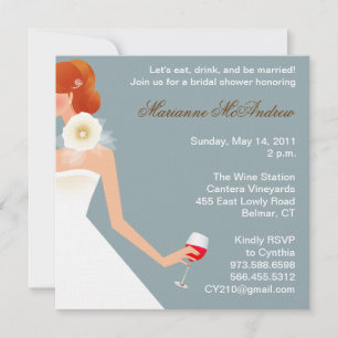 Bridal Wine Invitation