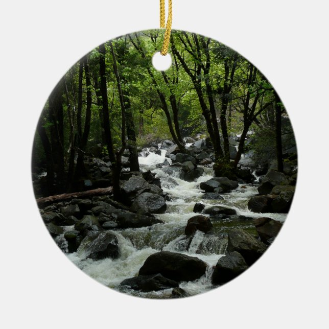 Bridalveil Creek in Yosemite National Park Ceramic Ornament (Front)