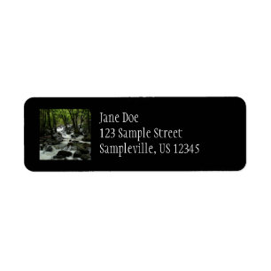 Bridalveil Creek in Yosemite National Park Return Address Label