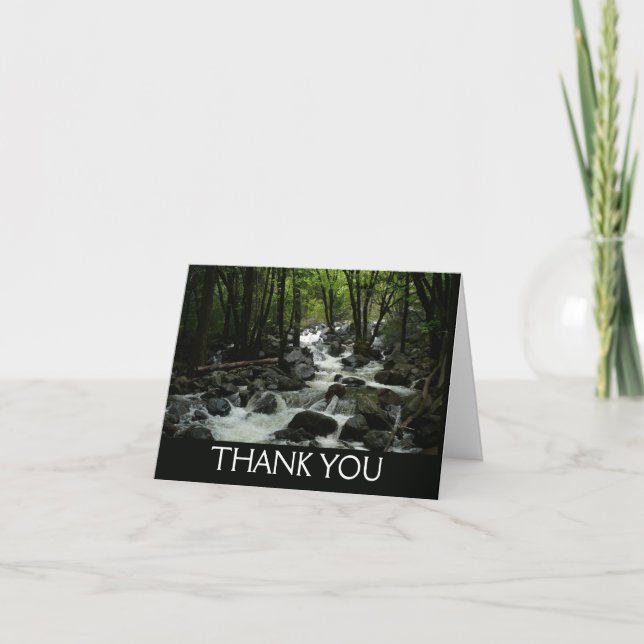 Bridalveil Creek in Yosemite National Park Thank You Card (Front)