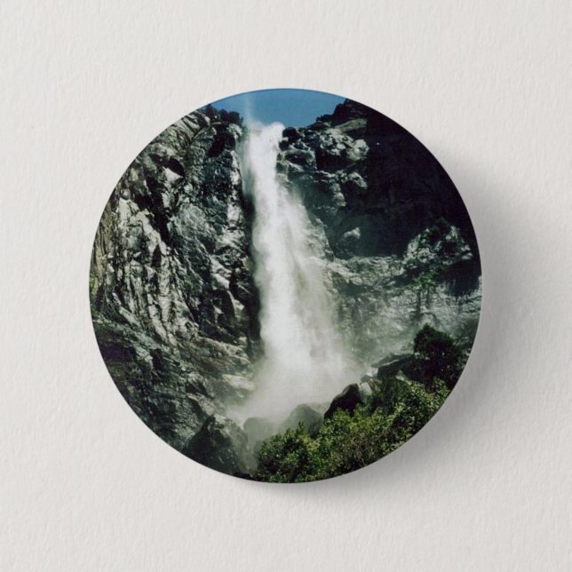 Bridalveil Falls 6 Cm Round Badge (Front)