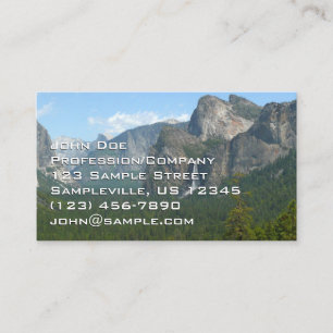 Bridalveil Falls and Half Dome at Yosemite Business Card