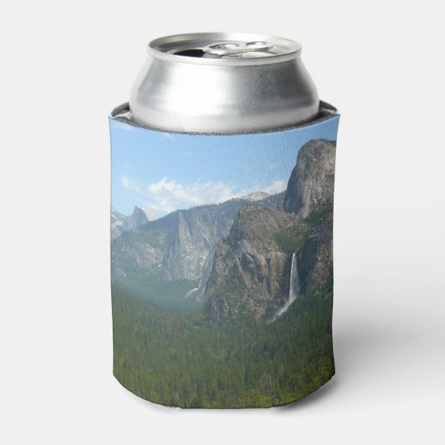 Bridalveil Falls and Half Dome at Yosemite Can Cooler (Can Front)