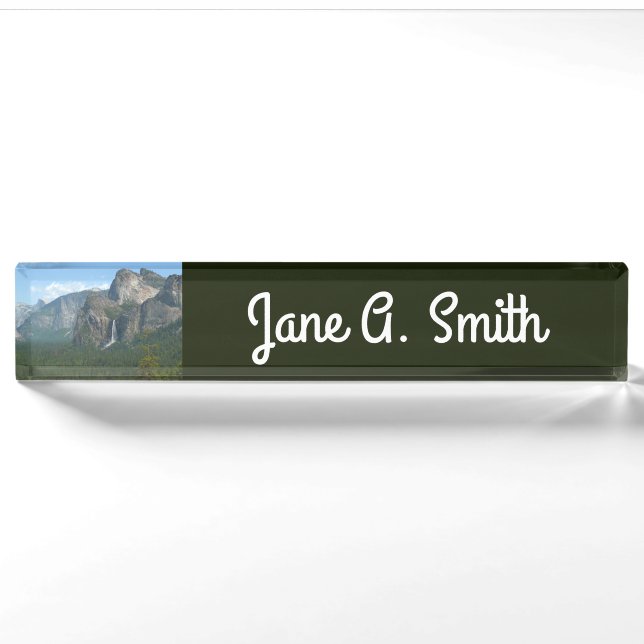 Bridalveil Falls and Half Dome Nameplate (Front)