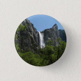 Bridalveil Falls at Yosemite National Park 3 Cm Round Badge