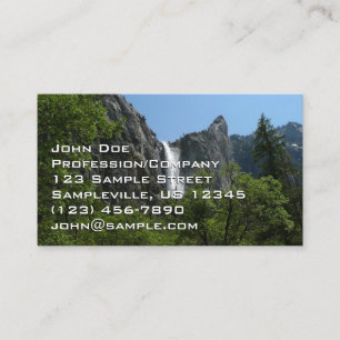 Bridalveil Falls at Yosemite National Park Business Card