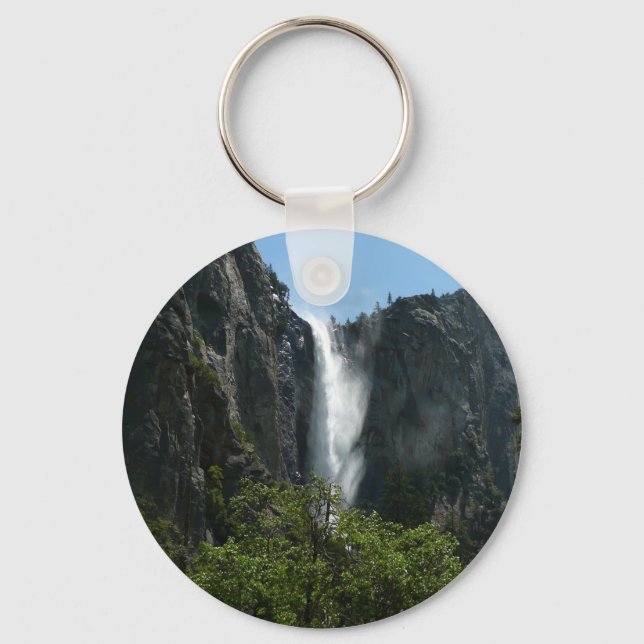 Bridalveil Falls at Yosemite National Park Key Ring (Front)