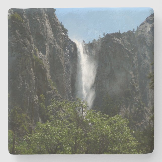 Bridalveil Falls at Yosemite National Park Stone Coaster (Front)