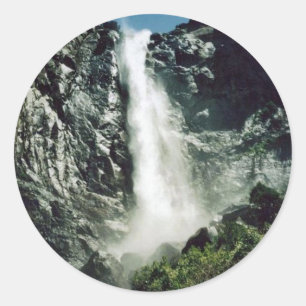 Bridalveil Falls-Yosemite Classic Round Sticker