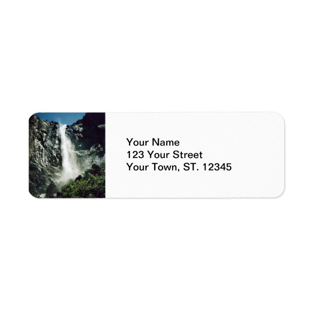 Bridalveil Falls- Yosemite Return Address Label (Front)