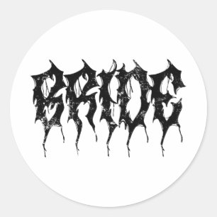 Bride1 Wedding Bachelorette Party Spooky Season Classic Round Sticker