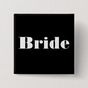 Bride 15 Cm Square Badge