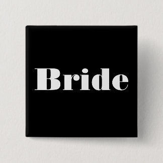 Bride 15 Cm Square Badge