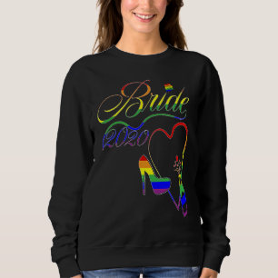 Bride 2020 LGBT Gay Lesbian Pride Wedding 2020 Sweatshirt
