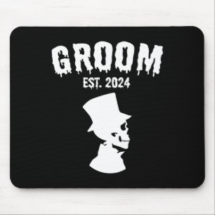 Bride 2024 Skeleton Couples Matching Wedding Hallo Mouse Pad