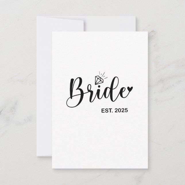 Bride 2025 Spring Wedding Announcement Marriage  (Front)