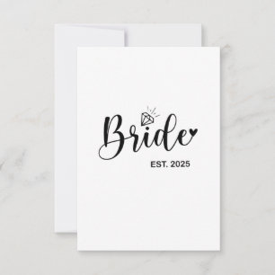 Bride 2025 Spring Wedding Announcement Marriage