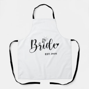 Bride 2025 Spring Wedding Announcement Marriage  Apron