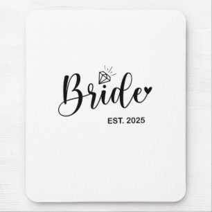 Bride 2025 Spring Wedding Announcement Marriage  Mouse Pad