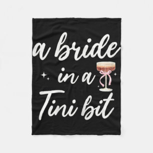 Bride 2025 Wedding Bridal Party Bride In A Tiny Bi Fleece Blanket