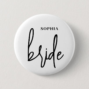 Bride 6 cm round badge
