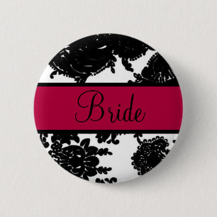 Bride 6 Cm Round Badge