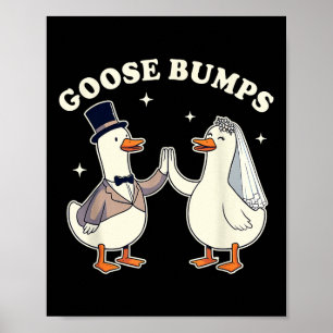 Bride & Groom Bride To Be Silly Goose Wedding Poster