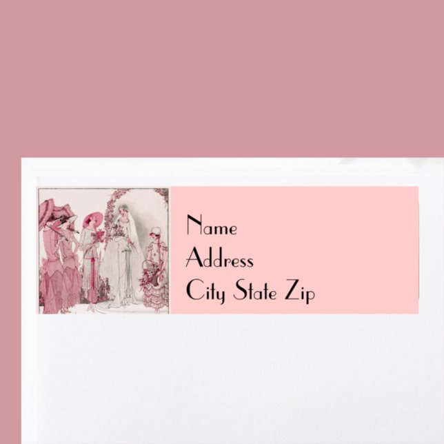 Bride and attendents return address label (Creator Uploaded)