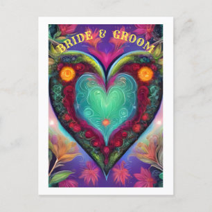  BRIDE AND GROOM   ANNOUNCEMENT POSTCARD