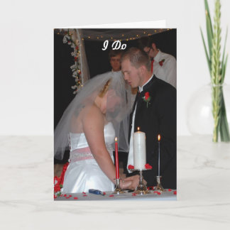 Bride and Groom Card