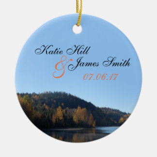 Bride and Groom Christmas ornament