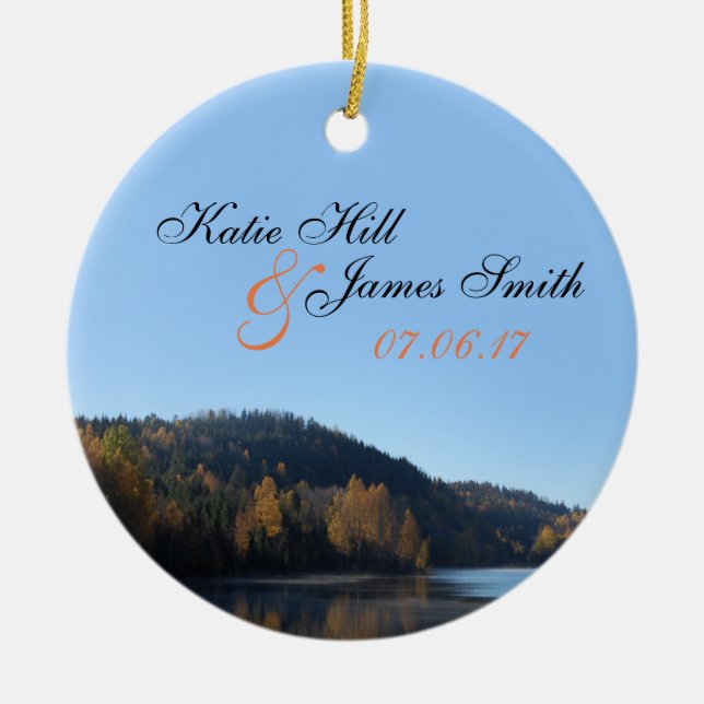 Bride and Groom Christmas ornament (Front)