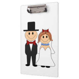 BRIDE AND GROOM CLIPBOARD