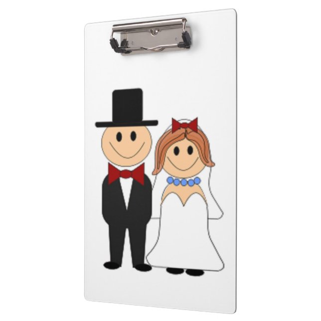 BRIDE AND GROOM CLIPBOARD (Left)