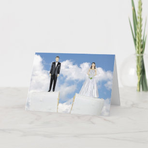 Bride and Groom Divorce Cake Card