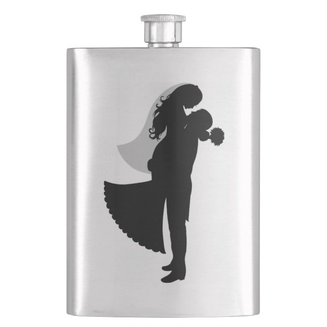 BRIDE AND GROOM HIP FLASK (Front)