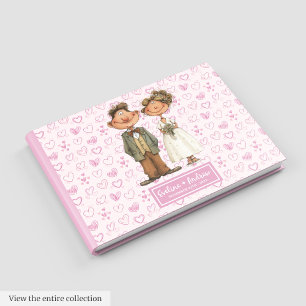 Bride and Groom Humor Wedding Guest book