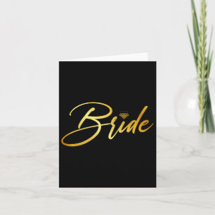 Bride And Groom Husband And Wife Matching Wedding Card