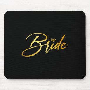 Bride And Groom Husband And Wife Matching Wedding Mouse Pad