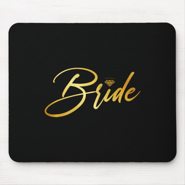 Bride And Groom Husband And Wife Matching Wedding  Mouse Pad (Front)